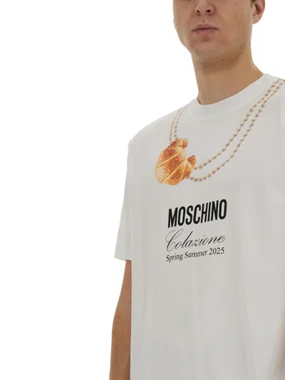 Moschino Crew Neck Graphic Print Short Sleeves T-shirt