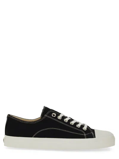 Moschino Sneakers In Canvas Edge In Black