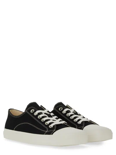 Moschino Sneakers In Canvas Edge In Black