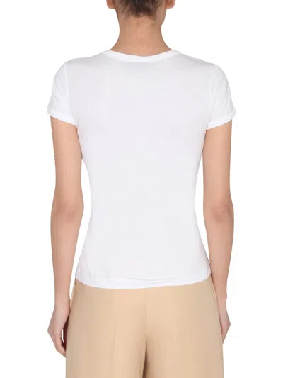 Moschino Logo Printed Cotton Jersey T-shirt