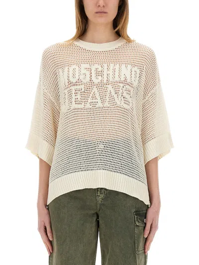 Moschino Jeans Mesh Shirt With Logo