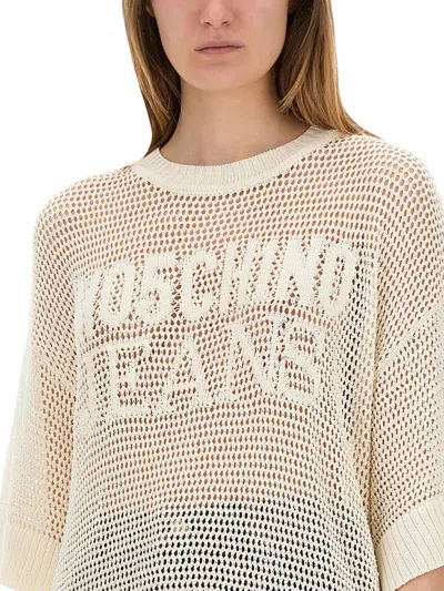 Moschino Jeans Mesh Shirt With Logo