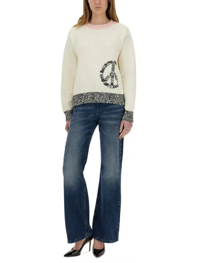 Moschino Jeans Mesh With Inlay Pattern