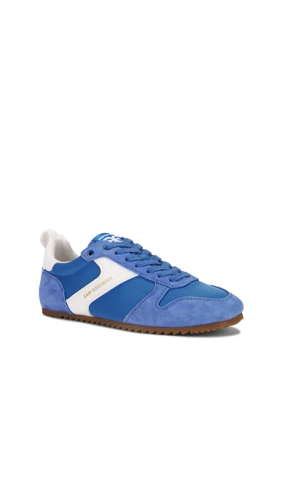 Sam Edelman Zaria Lace Up Sneaker Blue Breeze Suede