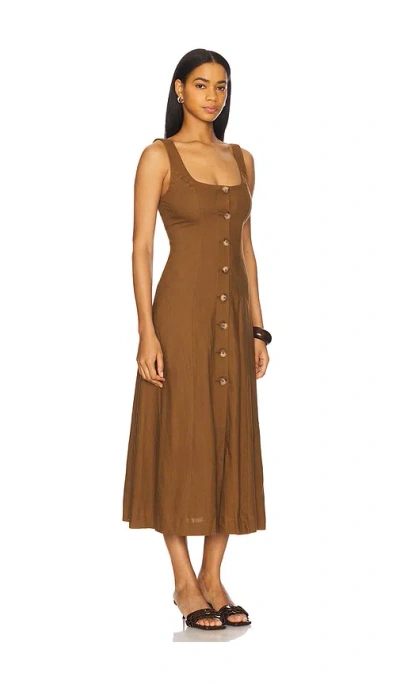 Tularosa Carley Midi Dress In Brown