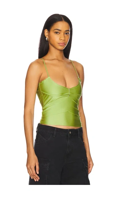 Sami Miro Vintage Double Layer Tank Top In Green