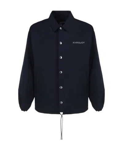 Khrisjoy Logo Jacket Bomber In Black
