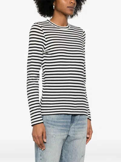 Nili Lotan Susana Striped Cotton Jersey T-shirt