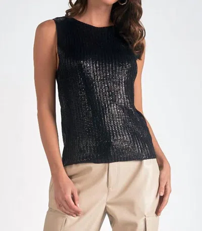 Elan Linked Together Forever Tank In Black In Black