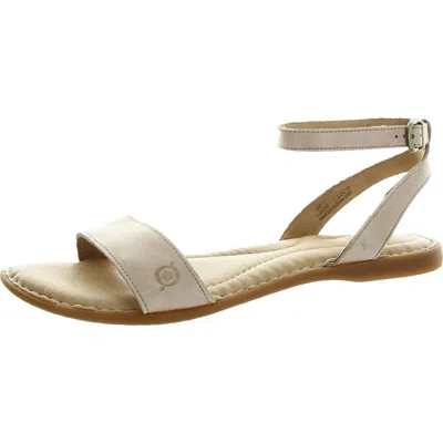 Born Womens Solid Leather Flatform Sandals In Gold
