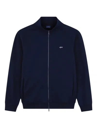 Paul & Shark Full-zip Cotton Blend Sweatshirt Clothing