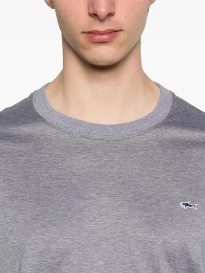 Paul & Shark Cotton T-shirt Logo Patch