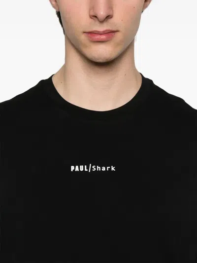 Paul & Shark Logo Print Cotton T-shirt Clothing