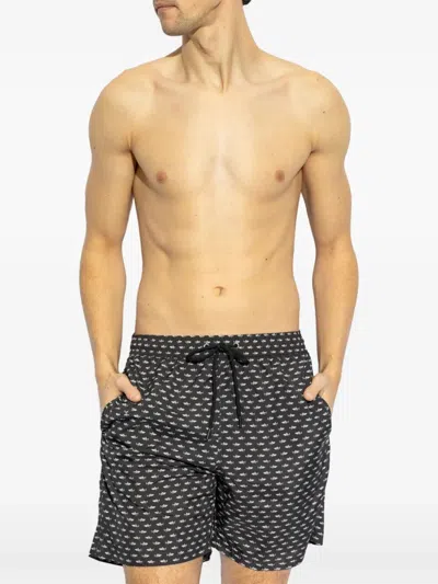 Paul & Shark Shark-print Swim Shorts