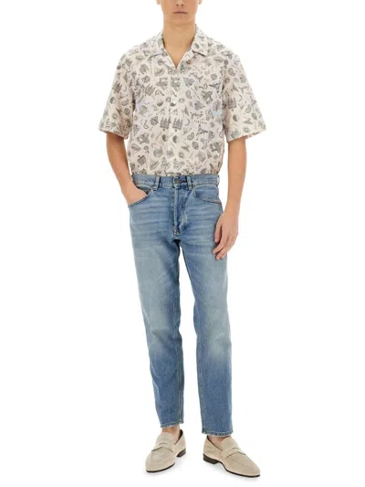 Paul Smith Men's Souvenir Print Shirt | Size Small | M1r905up02672 Color 40