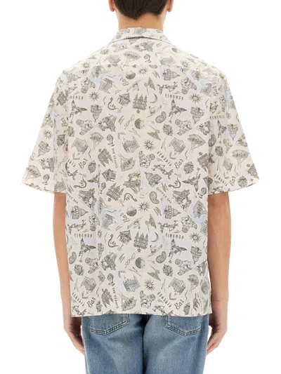 Paul Smith Men's Souvenir Print Shirt | Size Small | M1r905up02672 Color 40