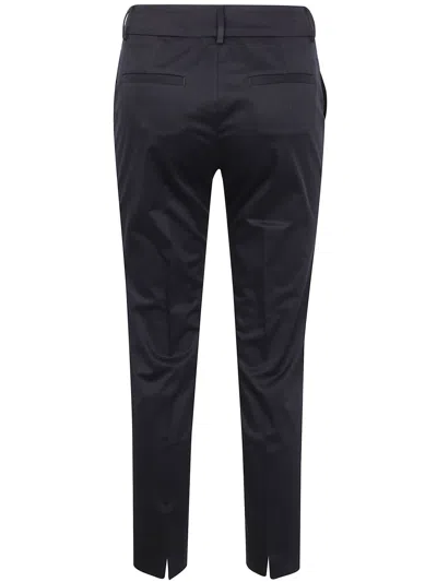 Peserico Navy Blue Cotton Blend Trousers