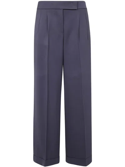 Peserico Viscose Cady Stretch Wide Leg Trousers