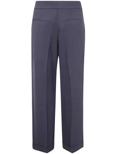 Peserico Viscose Cady Stretch Wide Leg Trousers