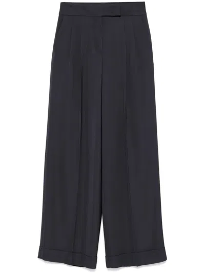 Peserico Viscose Cady Stretch Wide Leg Trousers