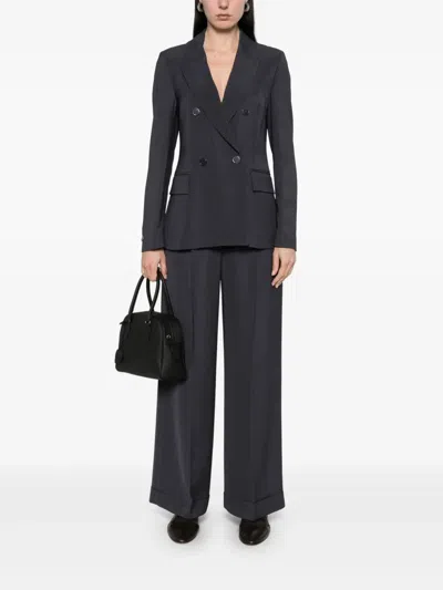 Peserico Viscose Cady Stretch Wide Leg Trousers