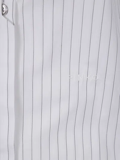 Pinko Chemise De Bowling En Coton À Rayures Verticales