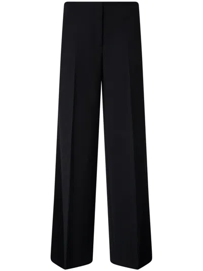 Pinko Wide-leg Trousers In Stretch Cotton Blend Techno Fabric