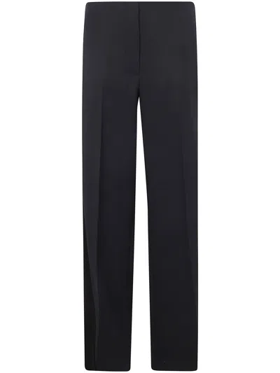Pinko Wide-leg Trousers In Stretch Cotton Blend Techno Fabric