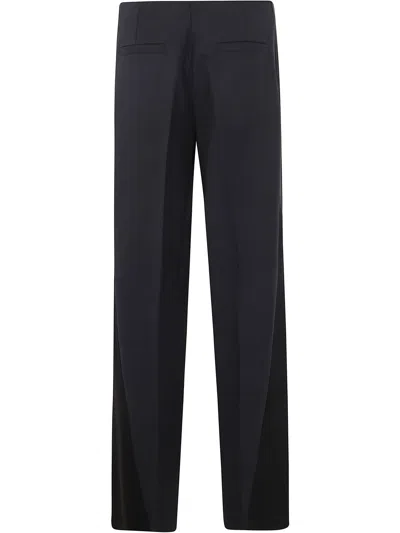 Pinko Wide-leg Trousers In Stretch Cotton Blend Techno Fabric