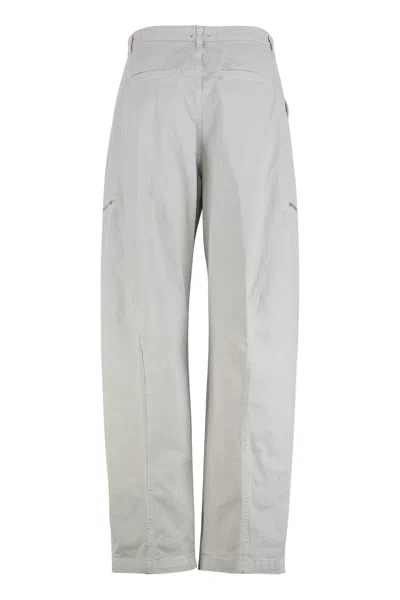 Pinko High-waisted Wide-leg Pants With Zippered Pockets