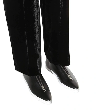 Shop Stella Mccartney Medusa Faux Leather Slip-on Sneakers In Black