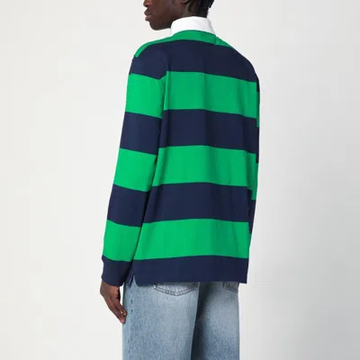 Polo Ralph Lauren Striped Long Sleeve Polo With Half Button Placket