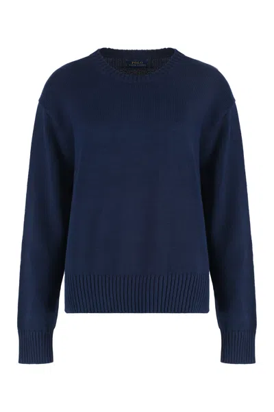 Polo Ralph Lauren Ribbed Knit Crew-neck Cotton Sweater