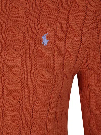 Polo Ralph Lauren Cable-knit Cotton Crewneck Cardigan