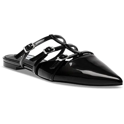 STEVE MADDEN WOMENS STRAPPY PATENT MULES 