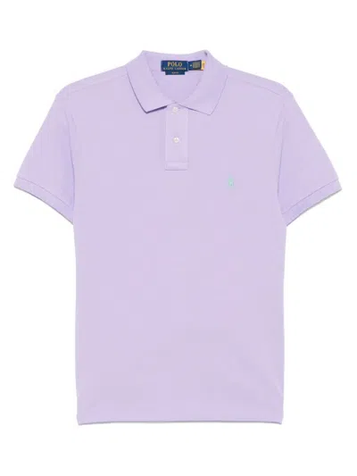 Polo Ralph Lauren Man Polo Shirt Lilac Size Xxl Cotton