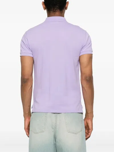 Polo Ralph Lauren Man Polo Shirt Lilac Size Xxl Cotton