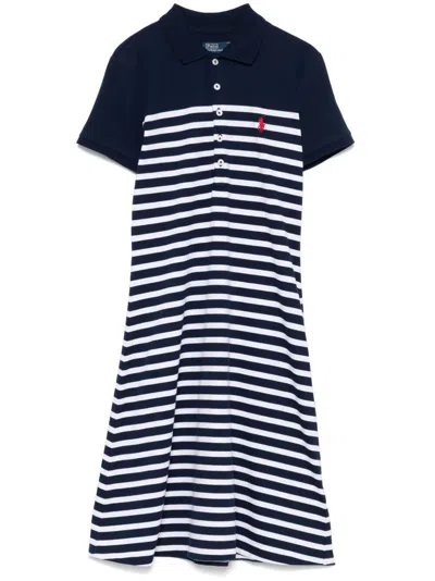 Polo Ralph Lauren Striped Collar Midi Dress