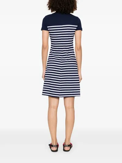 Polo Ralph Lauren Striped Collar Midi Dress