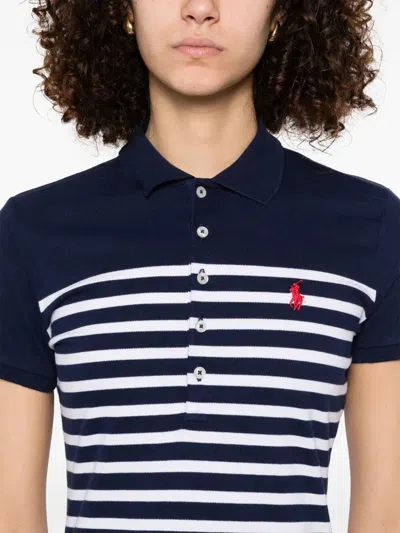 Polo Ralph Lauren Striped Collar Midi Dress