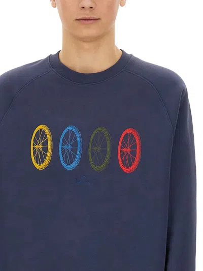 Ps By Paul Smith Ps Paul Smith "bike Wheel" Sweatshirt