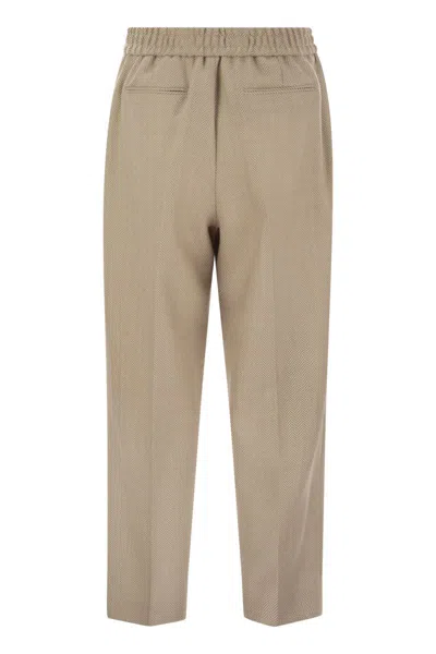 Pt Torino Daisy - Wool And Cashmere Pinstripe Pants