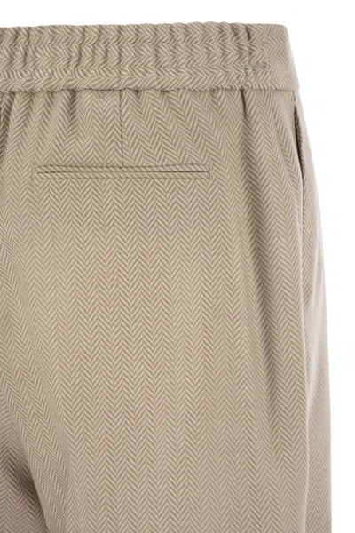 Pt Torino Daisy - Wool And Cashmere Pinstripe Pants