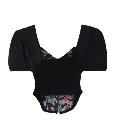 Vivienne Westwood Puff Sleeves Knitwear For A Chic Look In Black