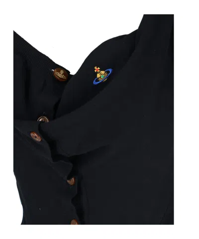 Vivienne Westwood Puff Sleeves Knitwear For A Chic Look In Black