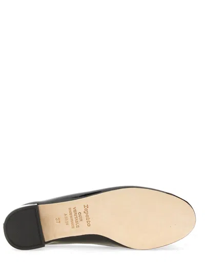 Repetto Camille Patent Leather Kitten Heeled Ballerina Pumps