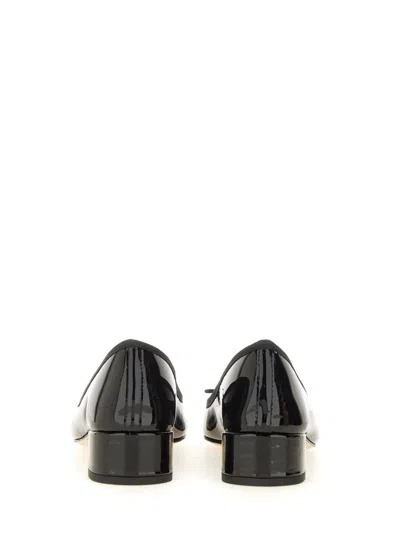 Repetto Camille Patent Leather Kitten Heeled Ballerina Pumps