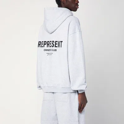 Represent Logo-embroidered Zip-up Hooded Sweatshirt