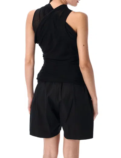 Rick Owens Bermuda Shorts With Elastic Waistband And Side Slits