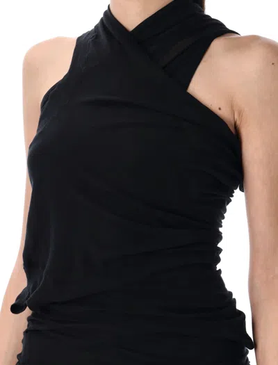 Rick Owens Bermuda Shorts With Elastic Waistband And Side Slits